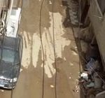غرق عزبة سماحة بحى المرج في القاهرة بمياه الصرف الصحي