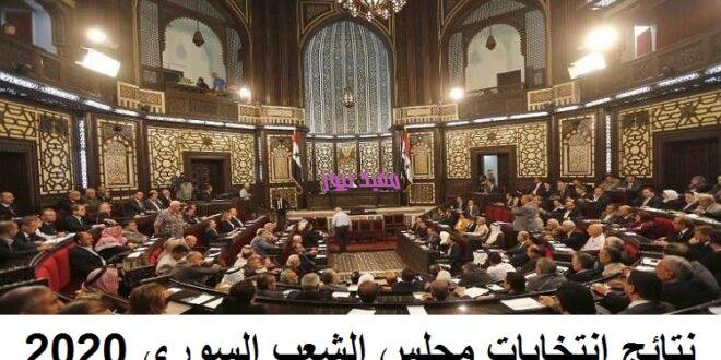 نتائج انتخابات مجلس الشعب السوري 2020